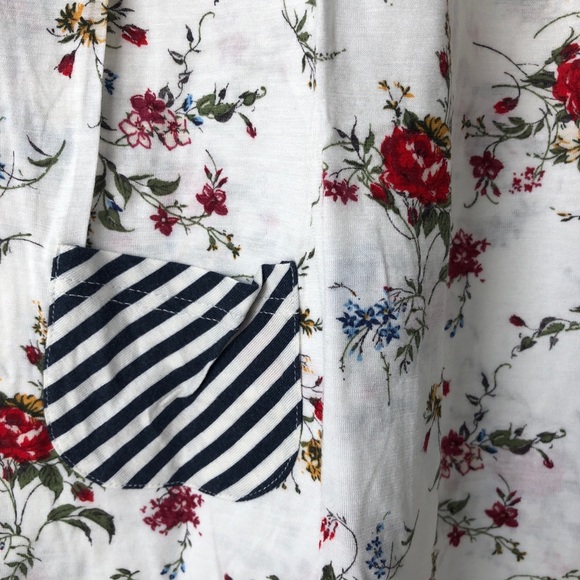 Cute spring floral striped tank Mimi & Coco size L - Picture 2 of 5